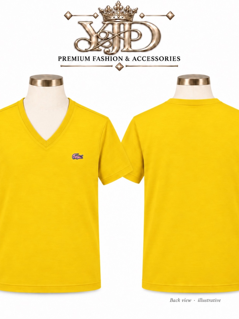 Lacoste TH3756-51 Men's Regular
Fit Cotton Jersey Logo V-Neck Tee
Yellow L